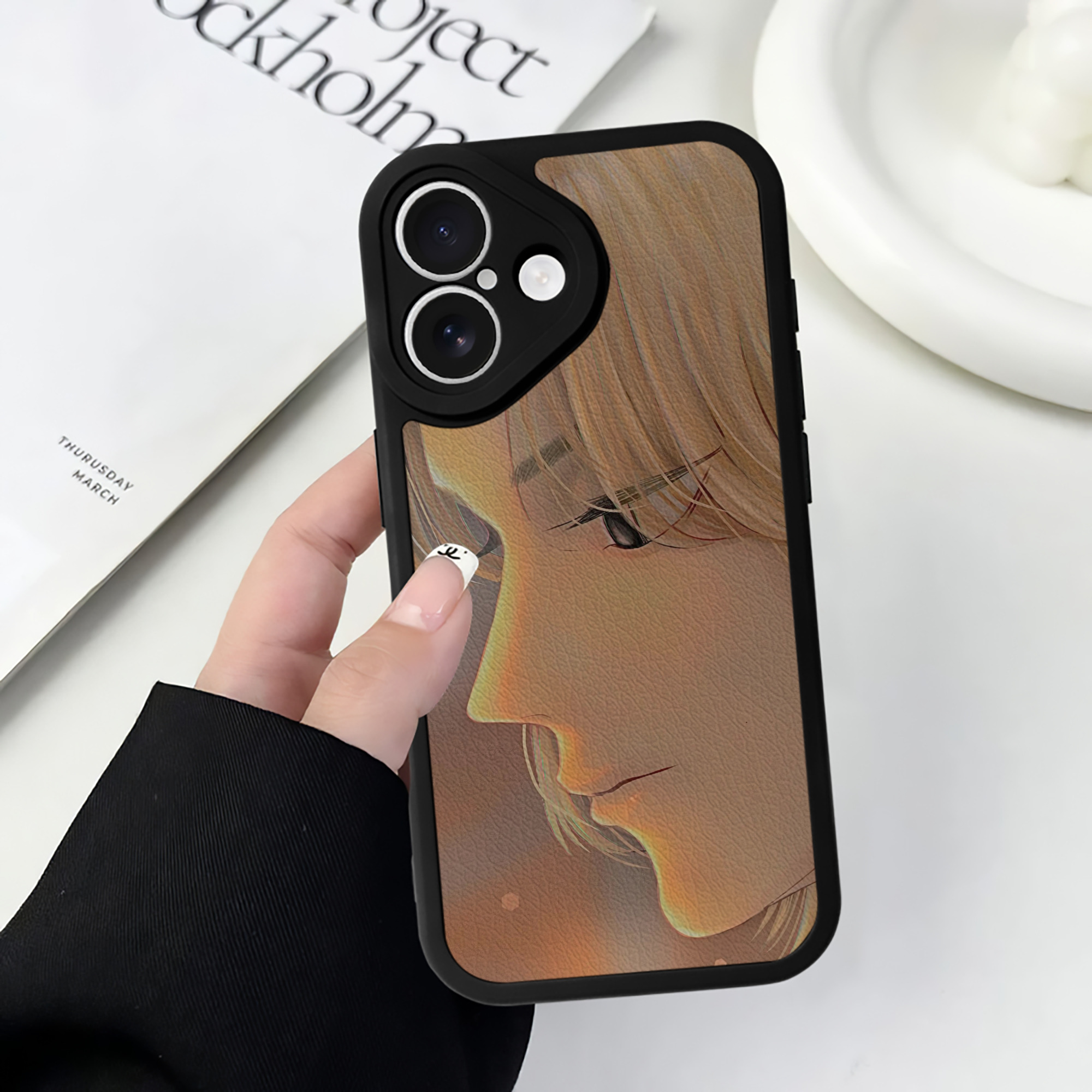 （画像用） 東京リベンジャーズ Tokyo Revengers 【iPhone 16シリーズ対応】シリコンスマホケース（レザー調） 材質：シリコン